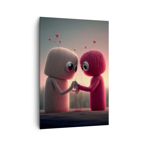 Schilderen op canvas - Iedereen mag liefhebben - 70x100 cm