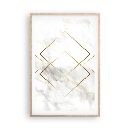 Een poster in een licht eiken lijst - Een uitzicht tot in het oneindige - 61x91 cm