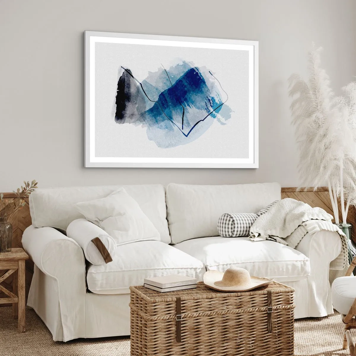 Poster in een witte lijst - Ijsberg - 40x30 cm