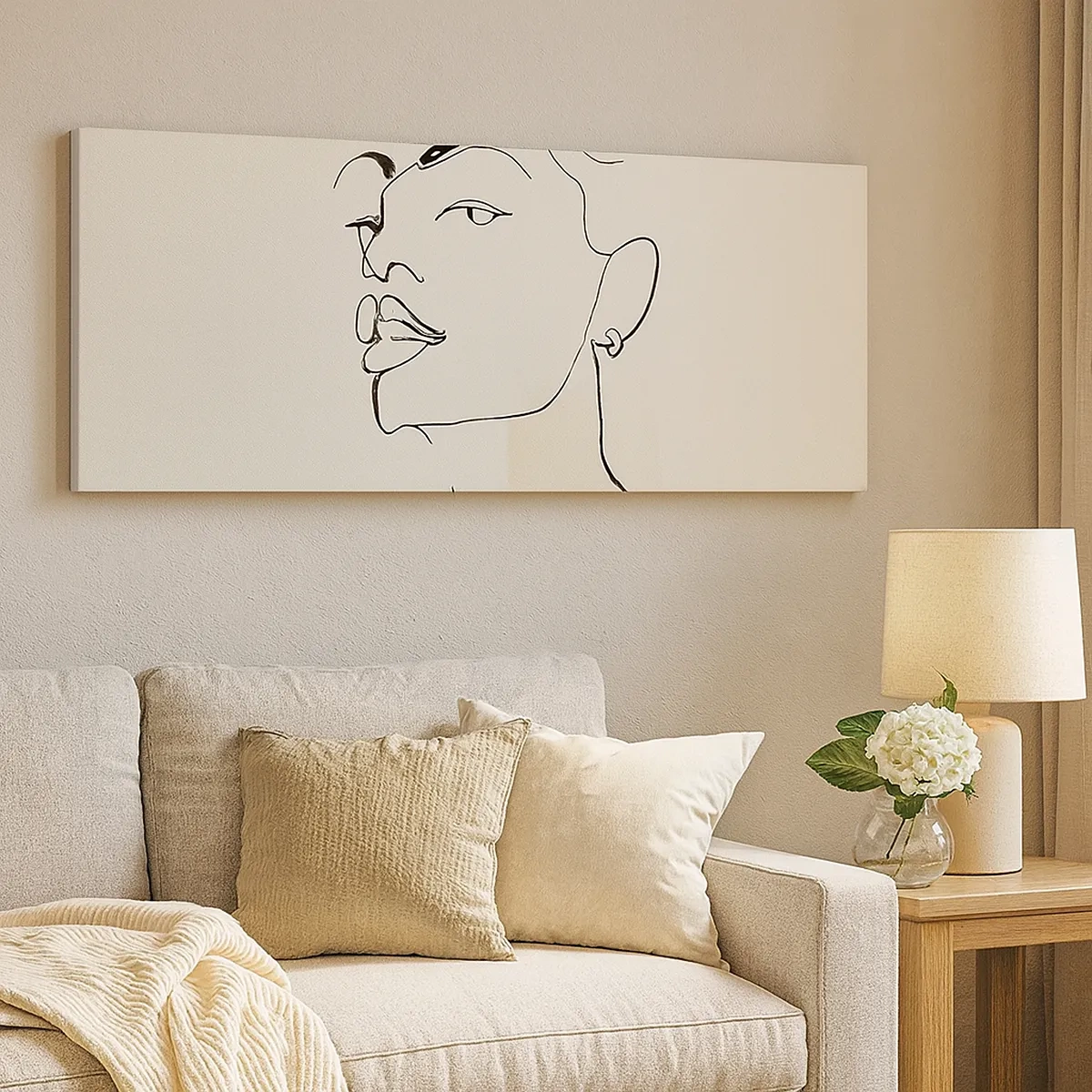 Schilderen op canvas - Een trotse blik - 30x30 cm