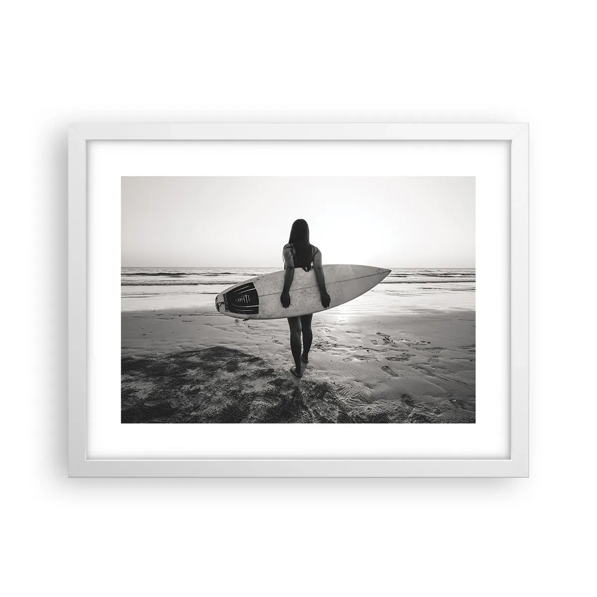 Poster in een witte lijst - De dochter van de zeegolf - 40x30 cm