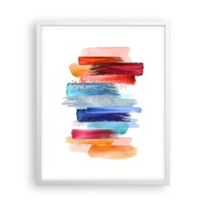 Poster in een witte lijst - Omhoog en omlaag - 40x50 cm