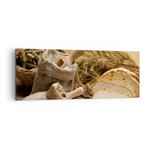 Schilderen op canvas - Alsof met mes gesneden! - 140x50 cm