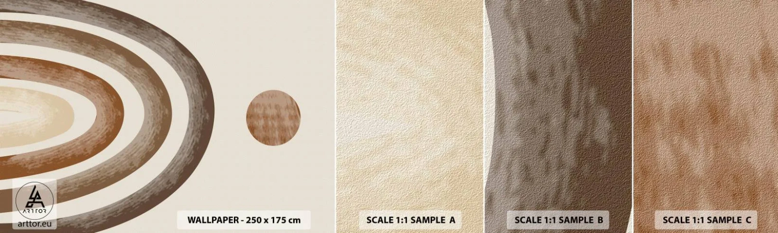 Fotobehang Monster Zelfklevend Deluxe Sticker - In een sterrenstelsel ver, ver weg - Abstractie, Deel, Ontwerp - 100x30 cm