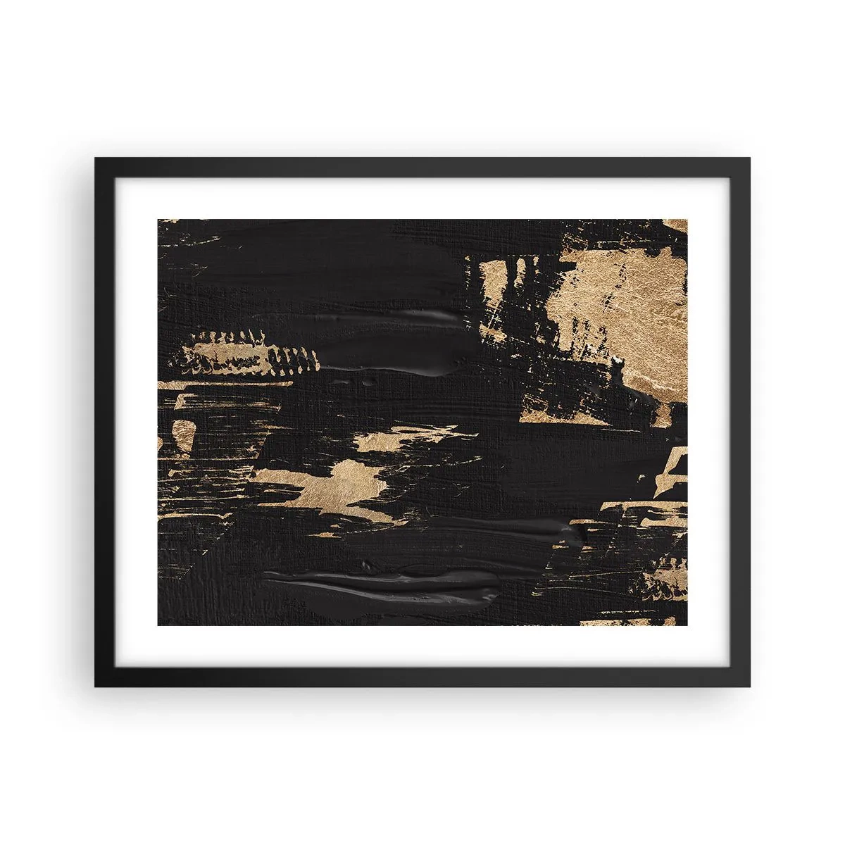 Poster in een zwarte lijst - Spoor van aanraking - 50x40 cm