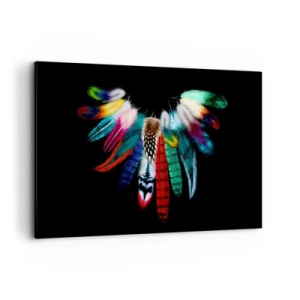 Schilderen op canvas - Indiase ketting - 120x80 cm