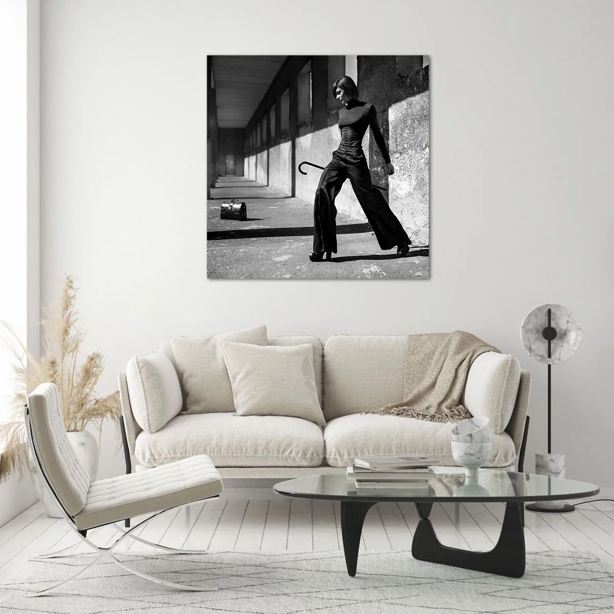 Schilderen op glas -   Stedelijke elegantie - 70x70 cm