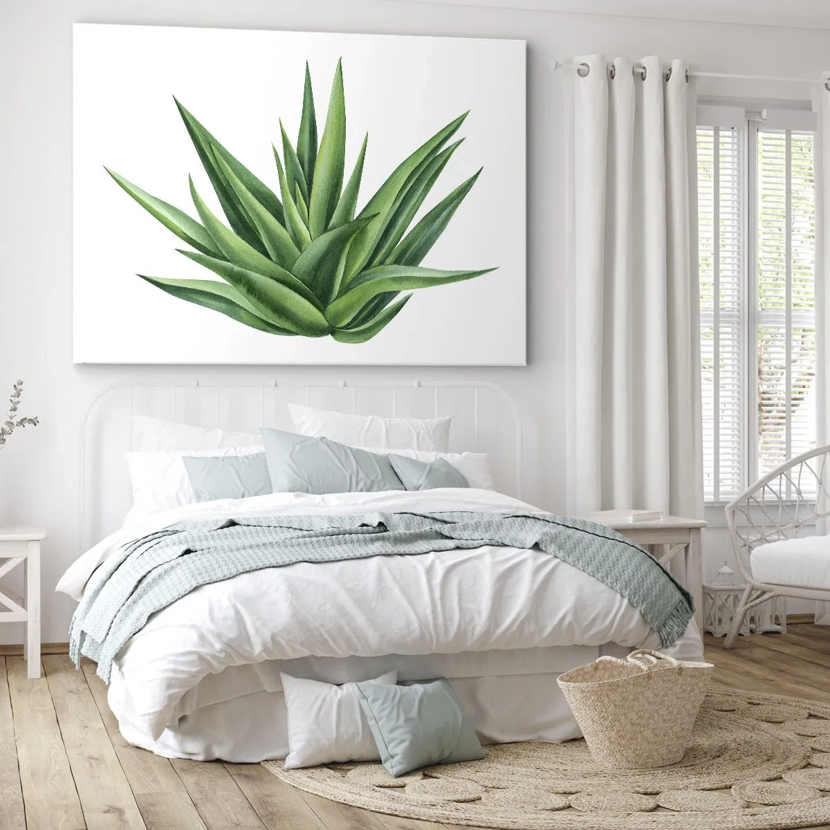 Schilderen op canvas - Groen – kracht – leven - 100x70 cm