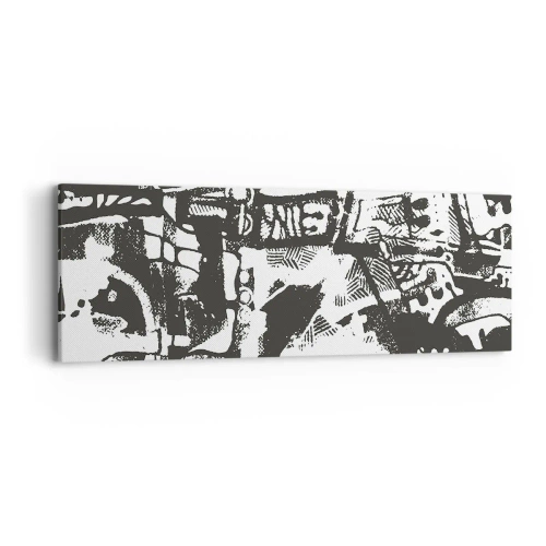 Schilderen op canvas - Orde of chaos? - 90x30 cm