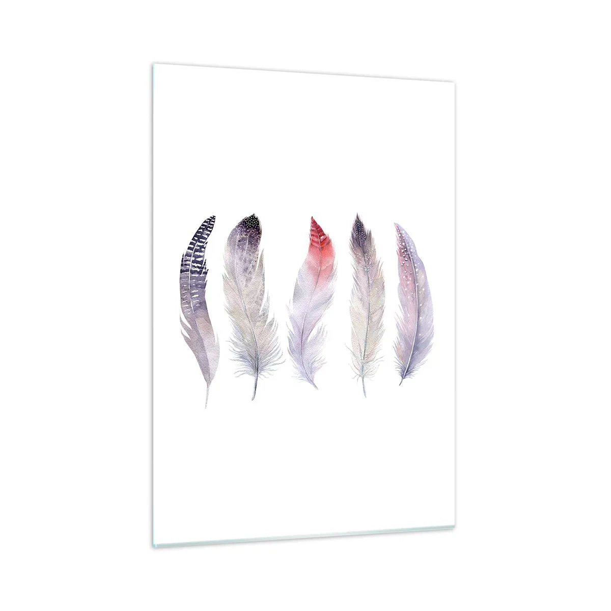 Schilderen op glas - Delicaat als veelkleurige mist - 50x70 cm