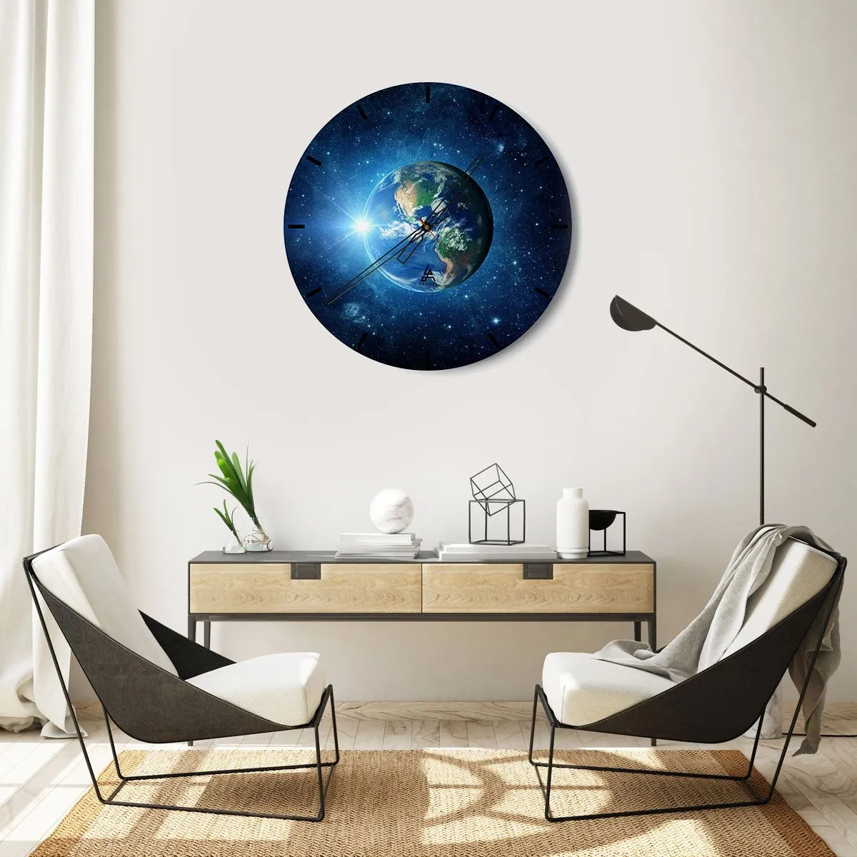 Wandklok - Klok - We zijn in de hemel - 30x30 cm