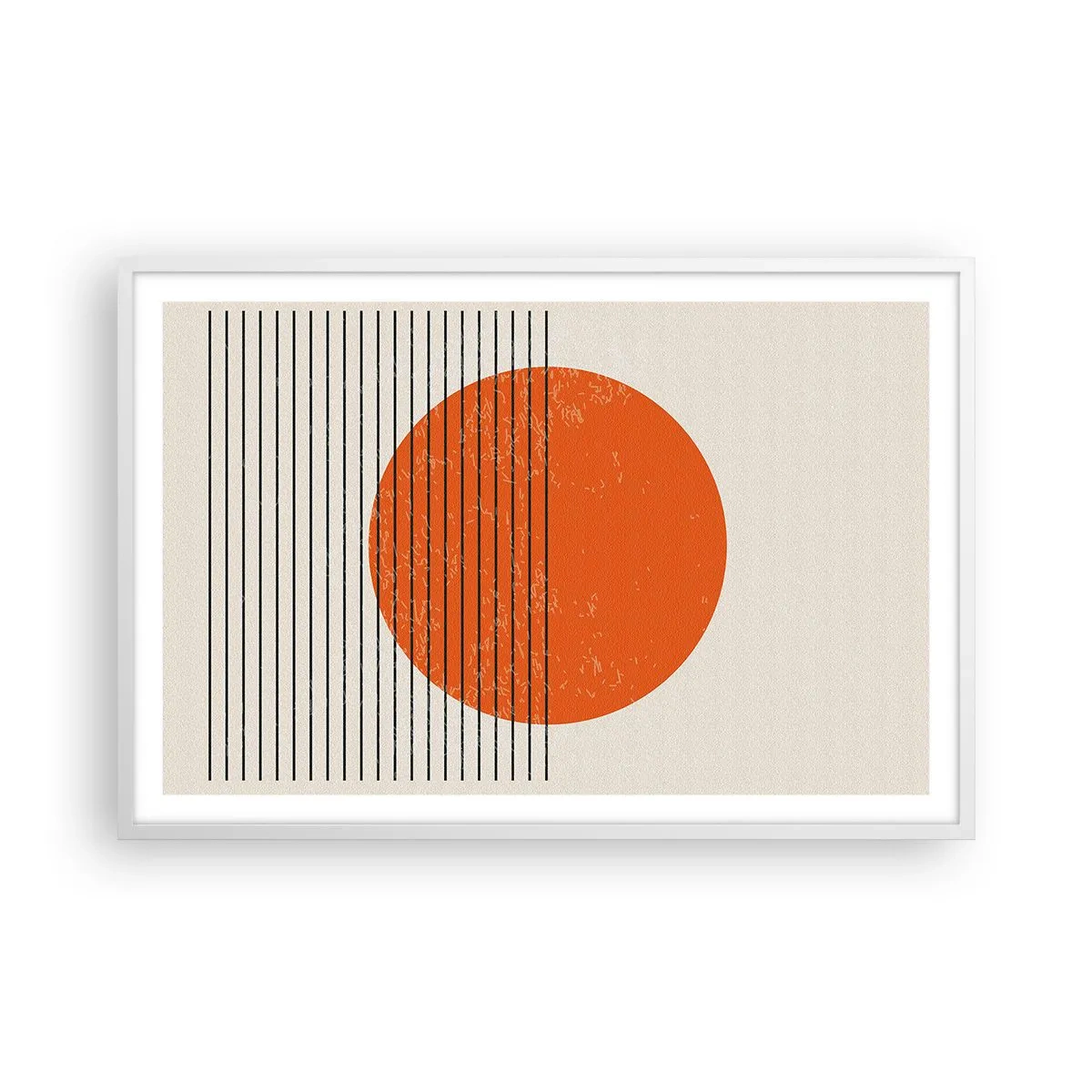 Poster in een witte lijst - Altijd de zon - 91x61 cm