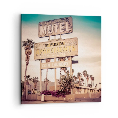 Schilderen op canvas - Hier staat de tijd stil - 70x70 cm