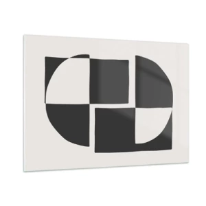 Schilderen op glas - Antithese - synthese - 100x70 cm