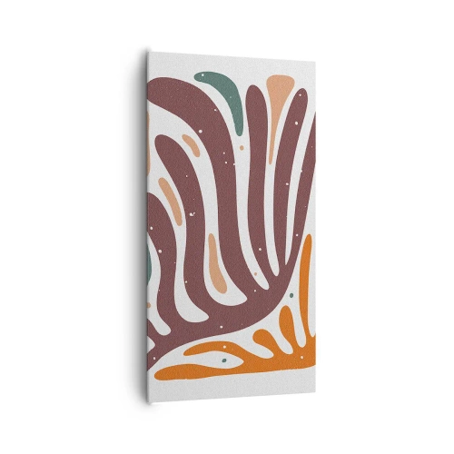 Schilderen op canvas - Stralende organische compositie - 65x120 cm