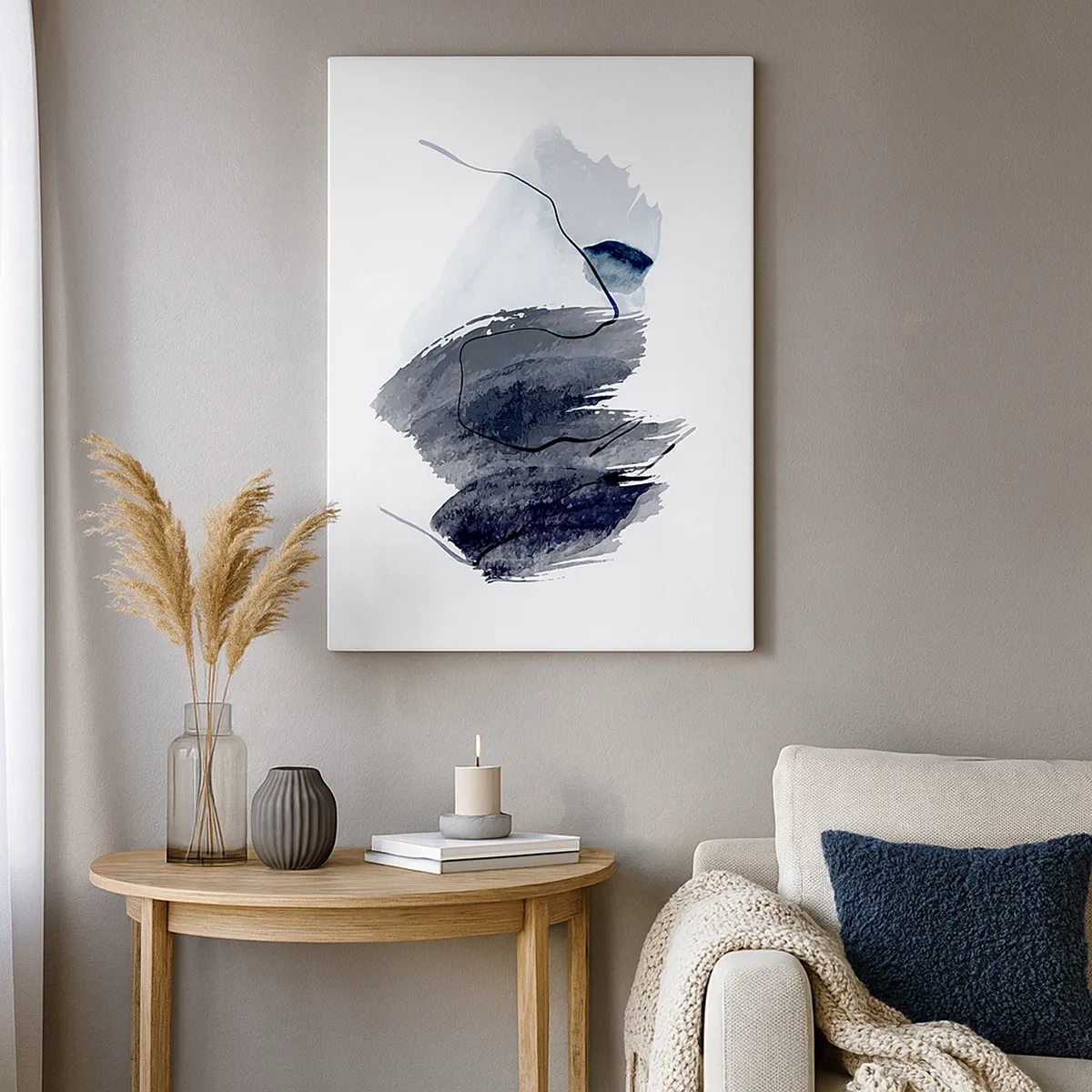 Schilderen op canvas - Intensiteit en beweging - 50x70 cm