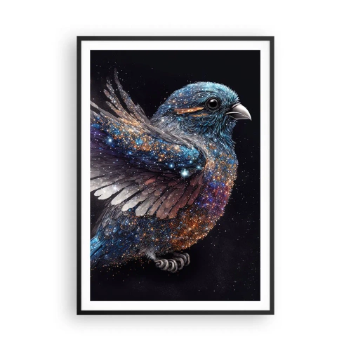 Poster in een zwarte lijst - Diamant mus - 70x100 cm