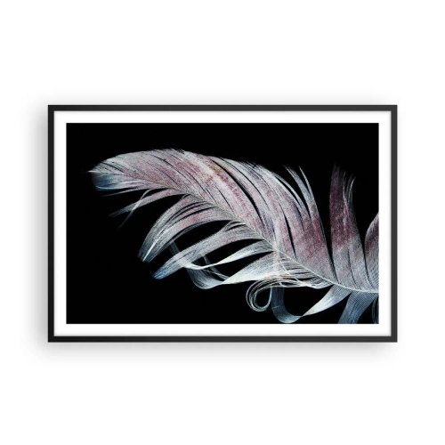 Poster in een zwarte lijst - Denk aan aanraking - 91x61 cm