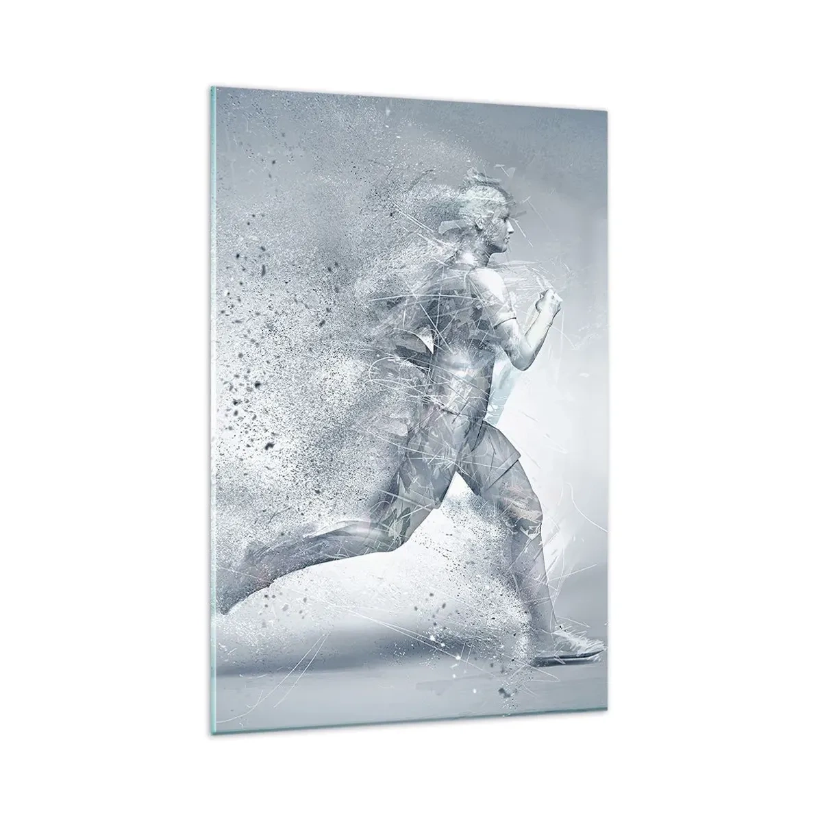 Schilderen op glas - Kristalheldere energie - 80x120 cm