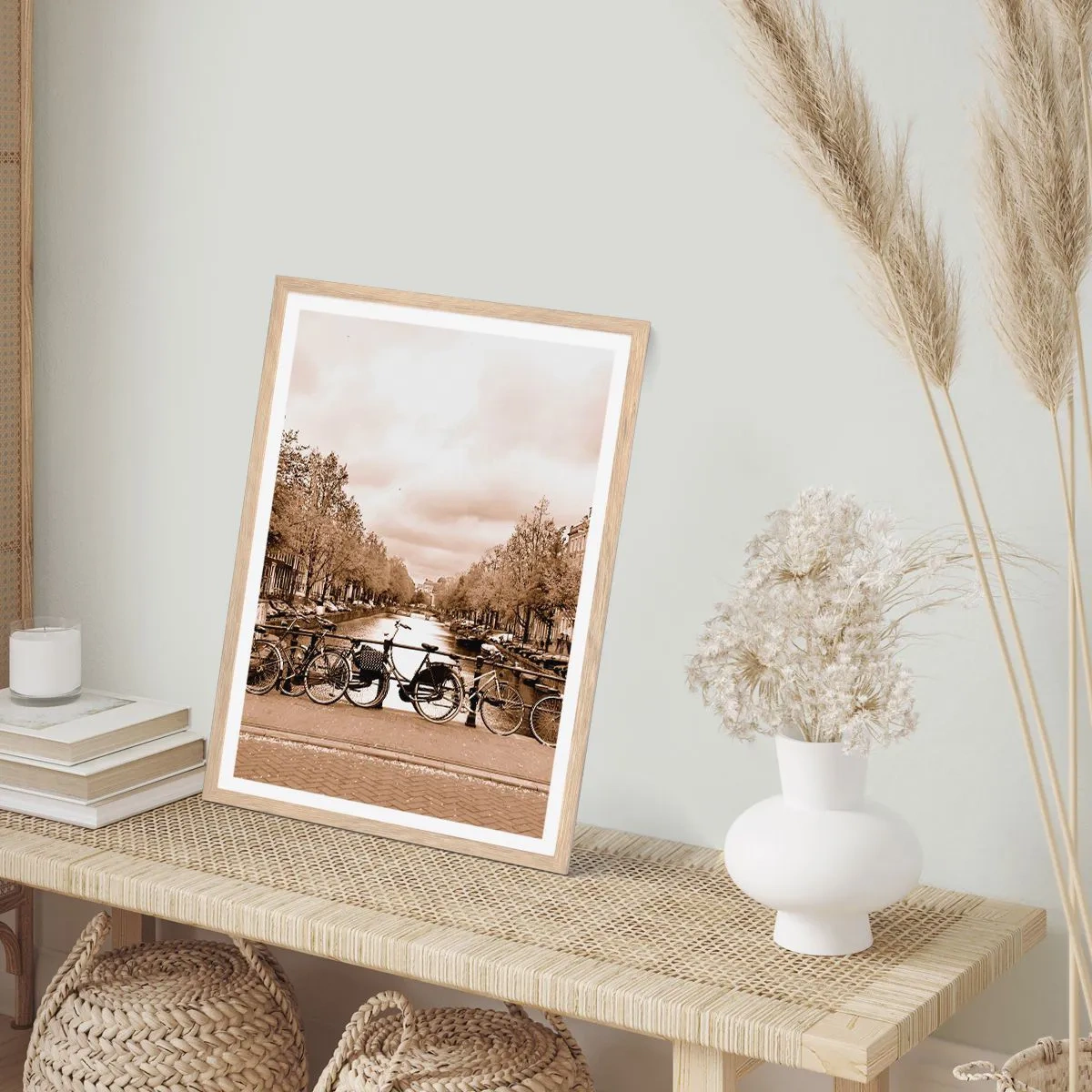 Een poster in een licht eiken lijst - Hollandse sfeer - 30x40 cm