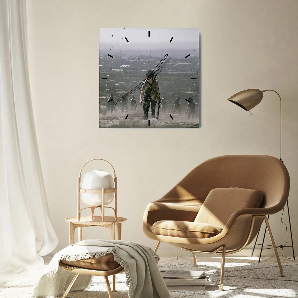 Wandklok - Klok - Laatste Rechtvaardige? - 30x30 cm