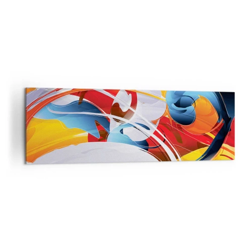 Schilderen op canvas - De dans van de elementen - 160x50 cm