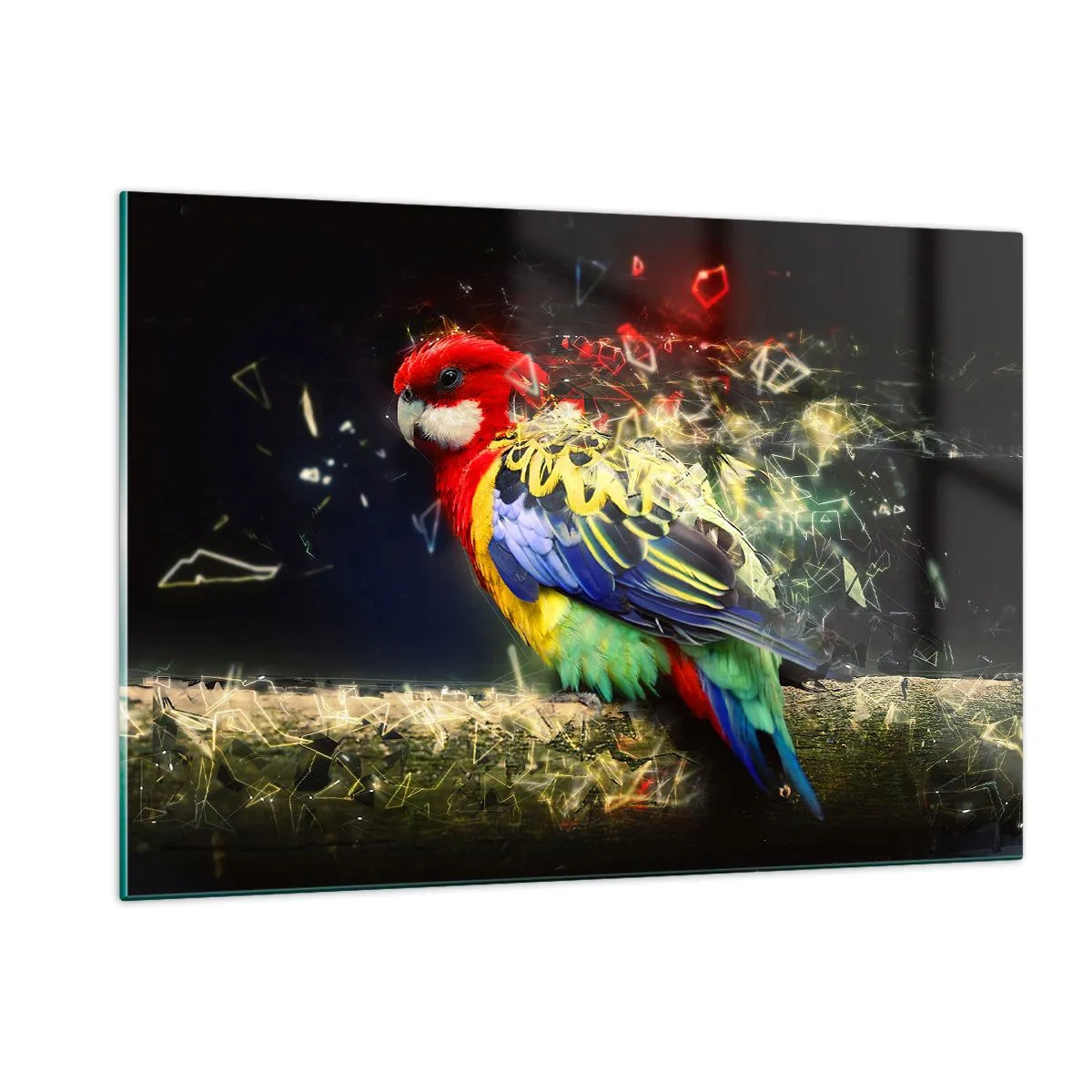 Schilderen op glas - Boodschapper van uitstraling - 120x80 cm