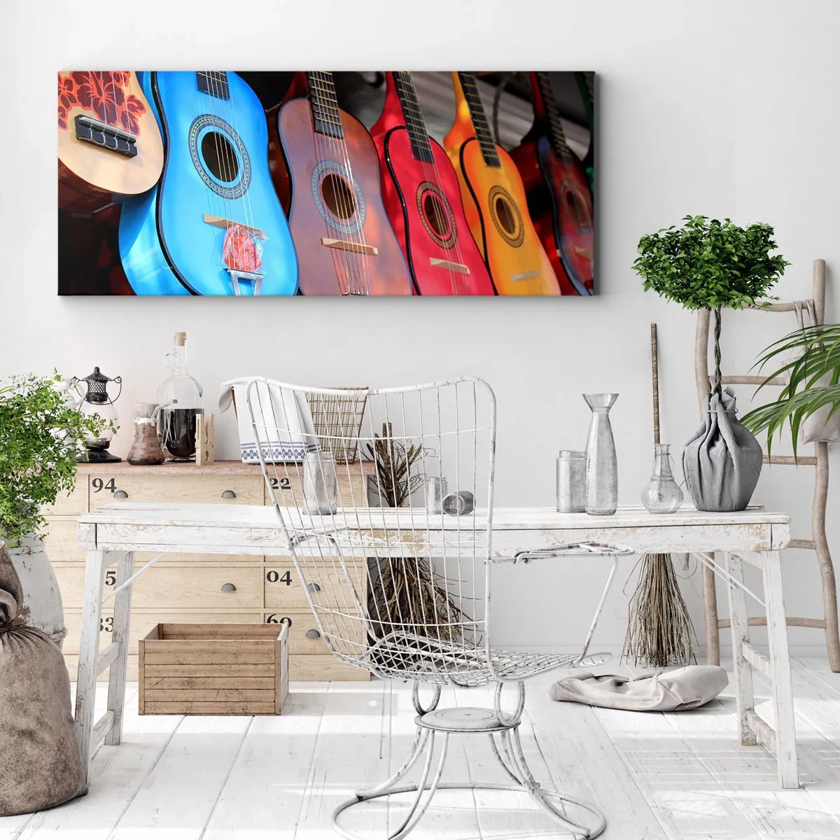 Schilderen op canvas - Latijnse sfeer - 160x50 cm