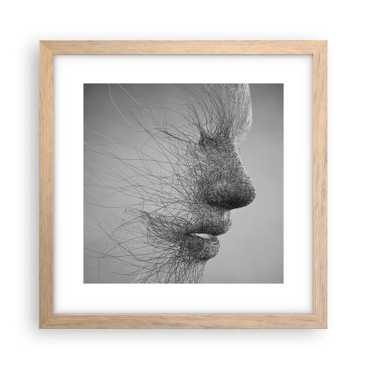 Een poster in een licht eiken lijst - De geest van de wind - 30x30 cm