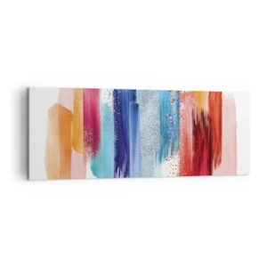Schilderen op canvas - Omhoog en omlaag - 140x50 cm