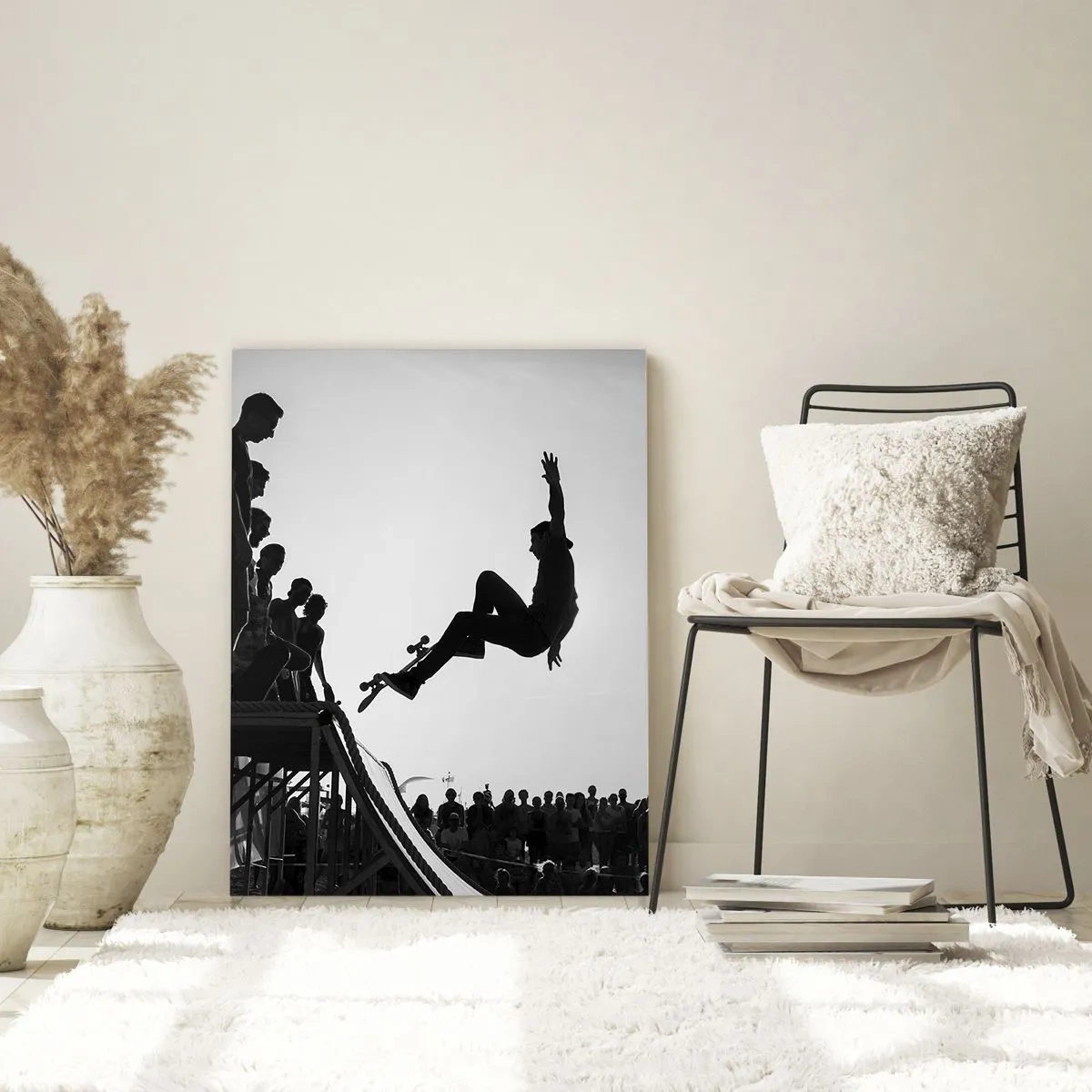 Schilderen op glas - Helden en kijkers - 50x70 cm