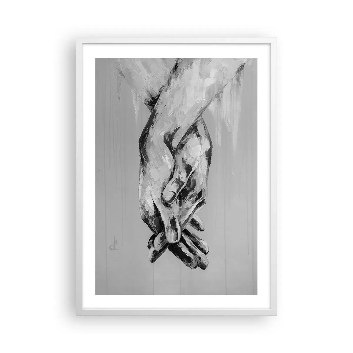 Poster in een witte lijst - Begin… - 50x70 cm