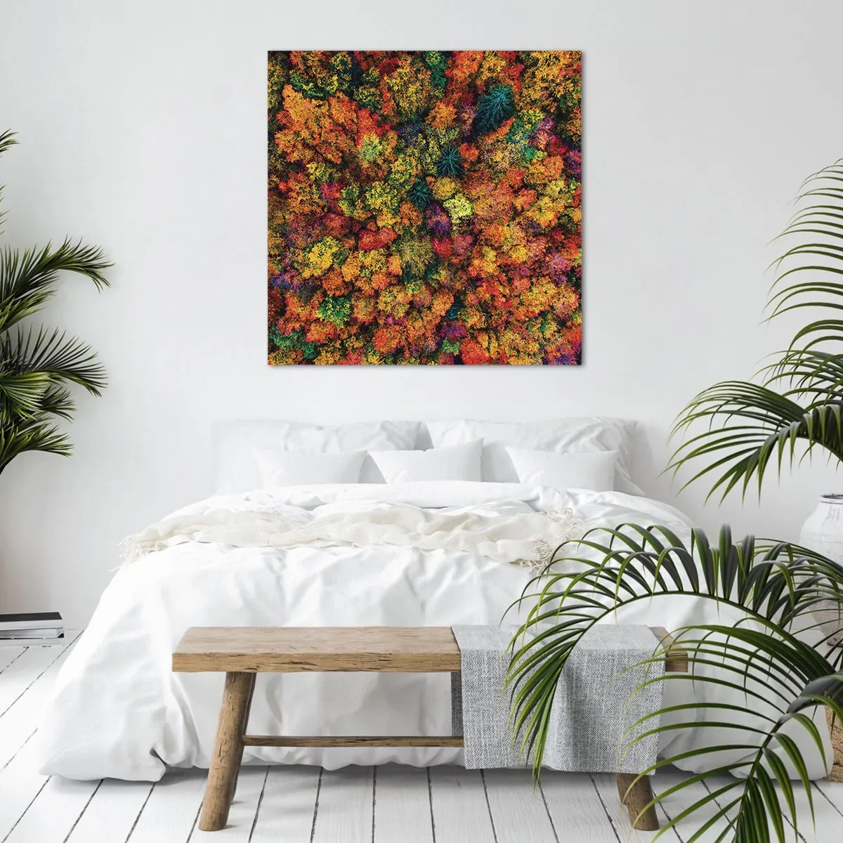 Schilderen op canvas - Boeket herfstbomen - 60x60 cm