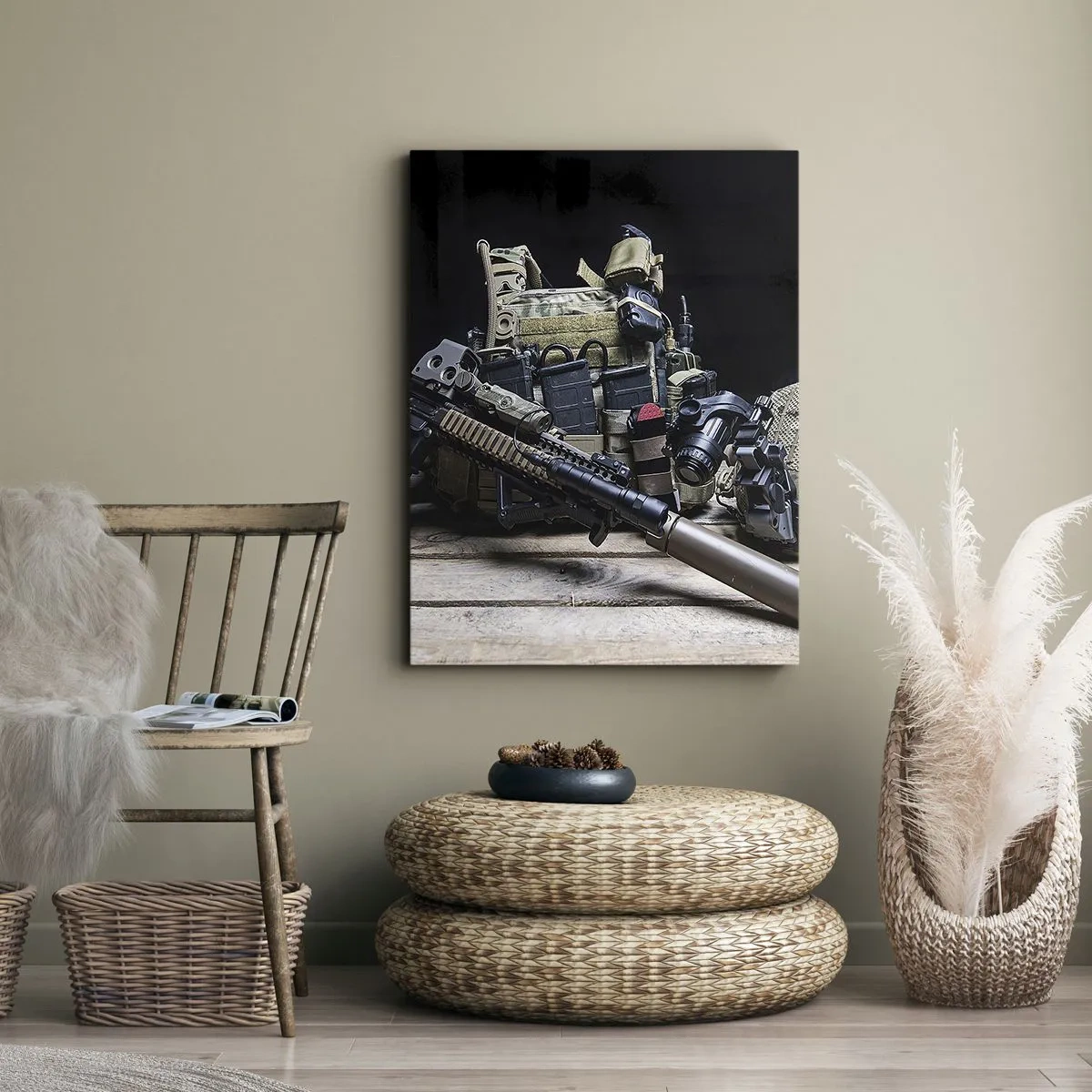 Schilderen op canvas - Rust uit! - 55x100 cm