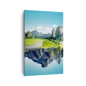 Schilderen op canvas - Fantastisch eiland - 80x120 cm