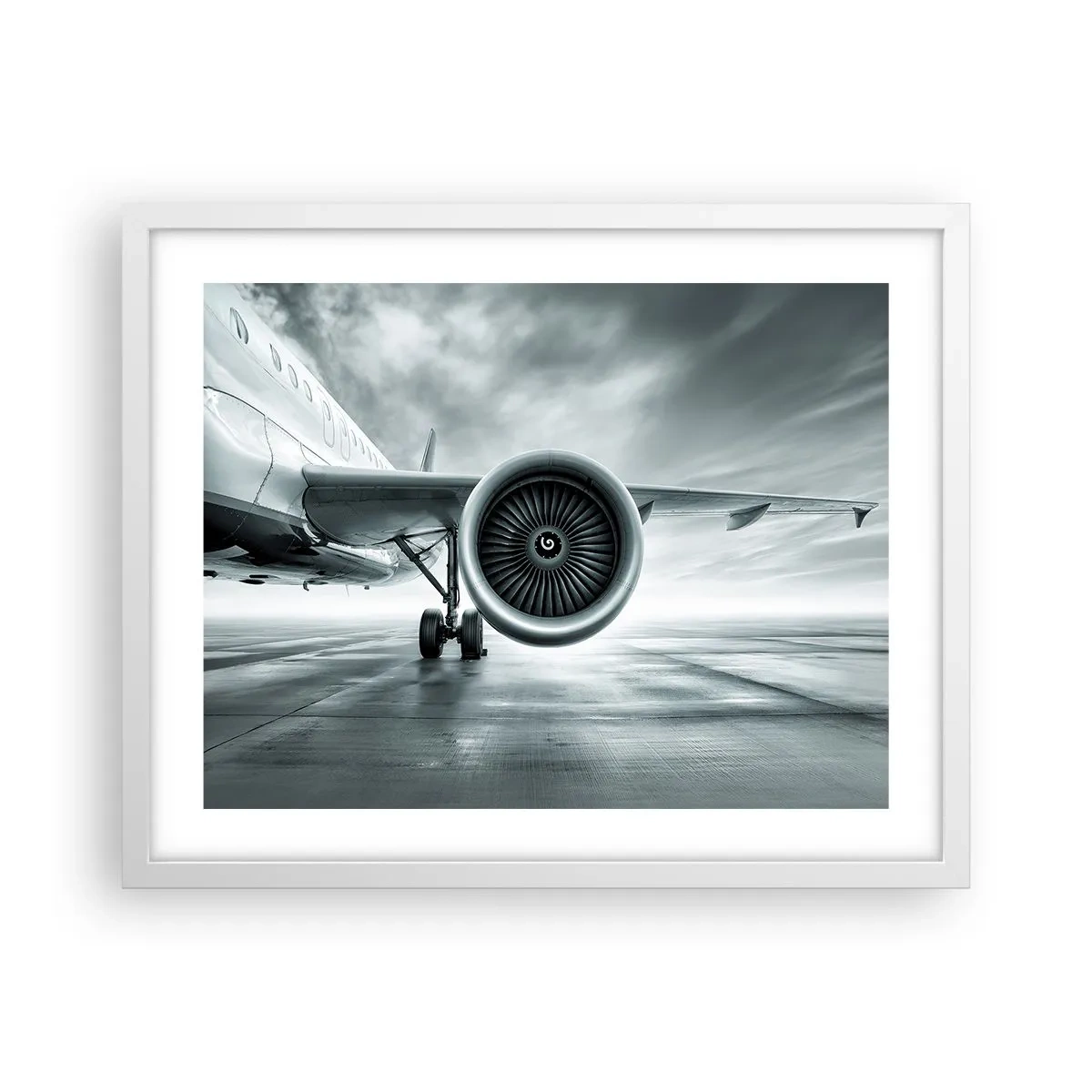 Poster in een witte lijst - Er is kracht! - 50x40 cm