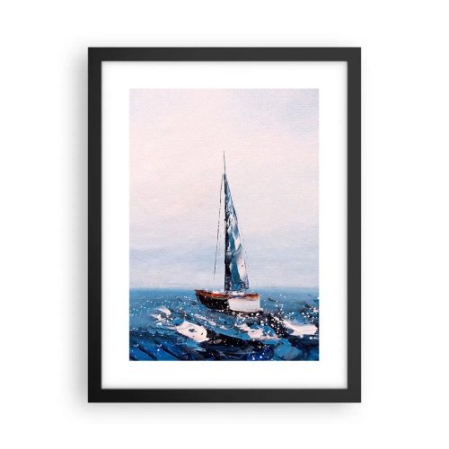 Poster in een zwarte lijst - Broederschap van de wind - 30x40 cm