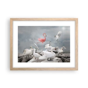 Een poster in een licht eiken lijst - Hoe ben ik hier terecht gekomen? - 40x30 cm