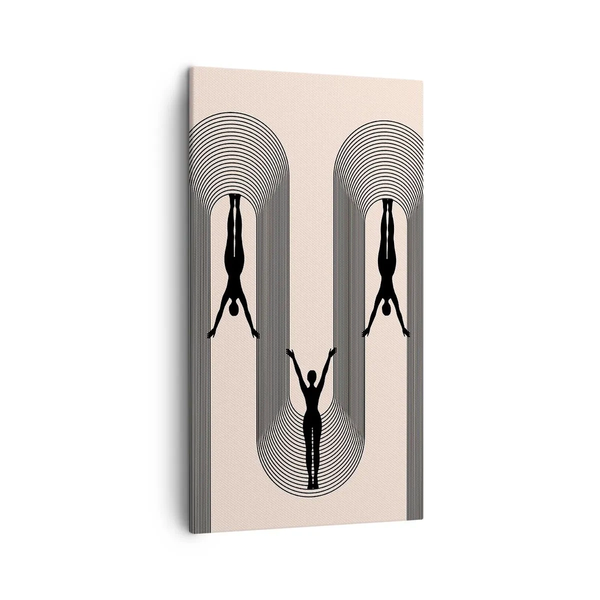 Schilderen op canvas - Op zijn kop - 45x80 cm