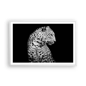 Poster in een witte lijst - Juist profiel perfect! - 91x61 cm