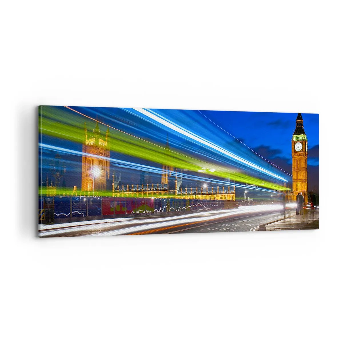 Schilderen op canvas - Onder toeziend oog van Big Ben - 100x40 cm