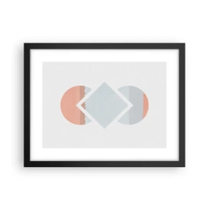 Poster in een zwarte lijst - De situatie is duidelijk - 40x30 cm