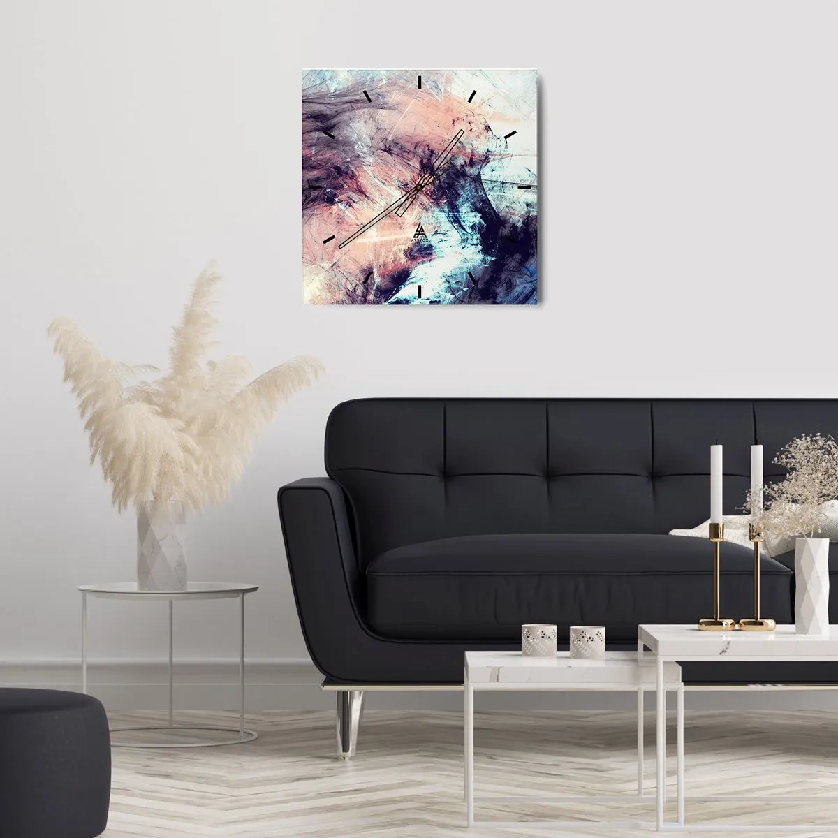 Wandklok - Klok - Voel de wind - 30x30 cm