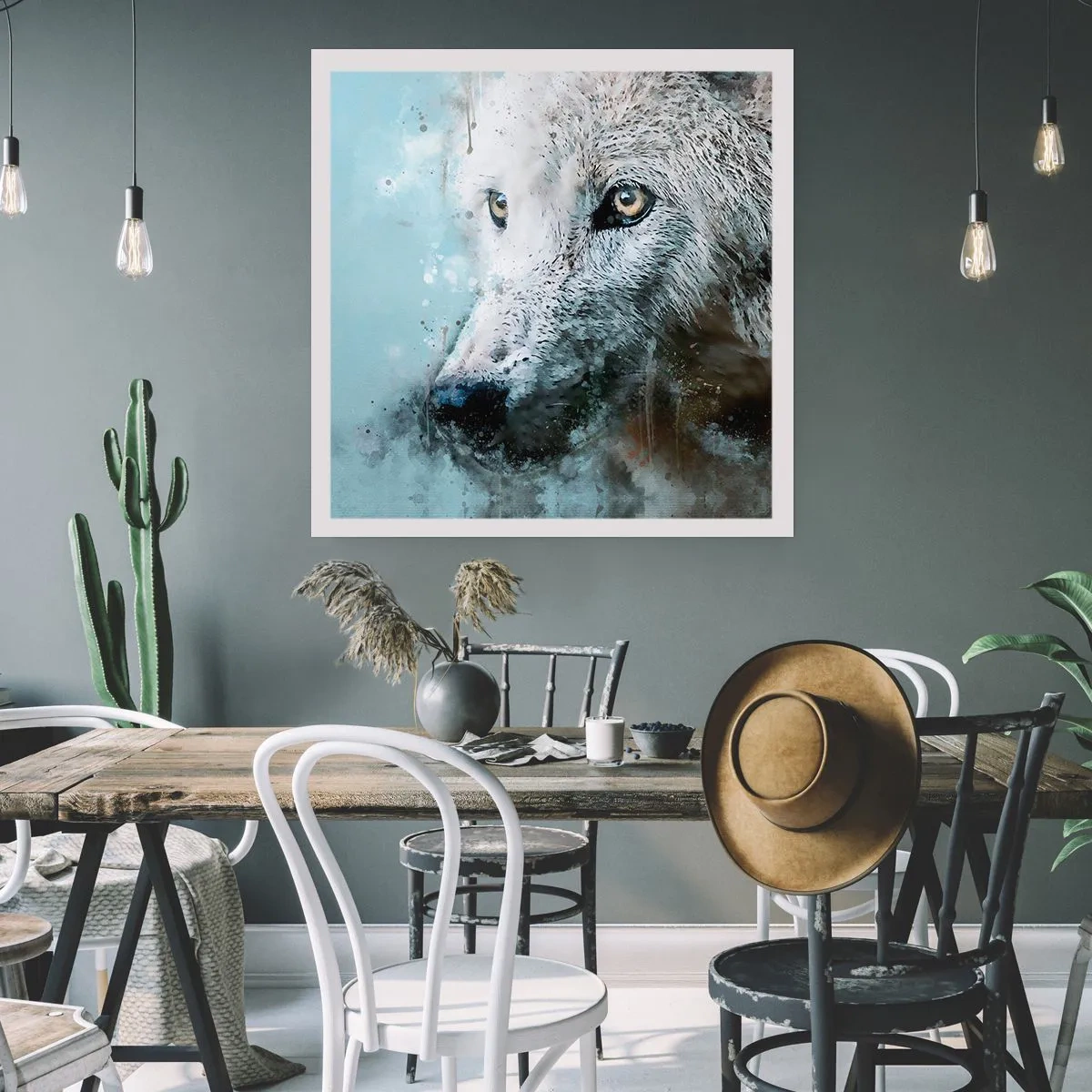 Poster - Ontmoet de wolvenziel - 50x50 cm