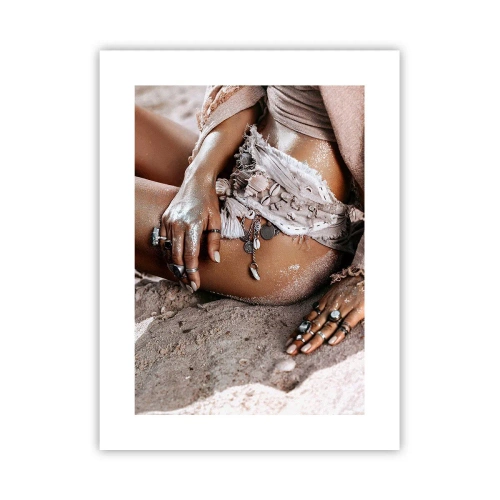 Poster - Door de golven gegooid? - 30x40 cm