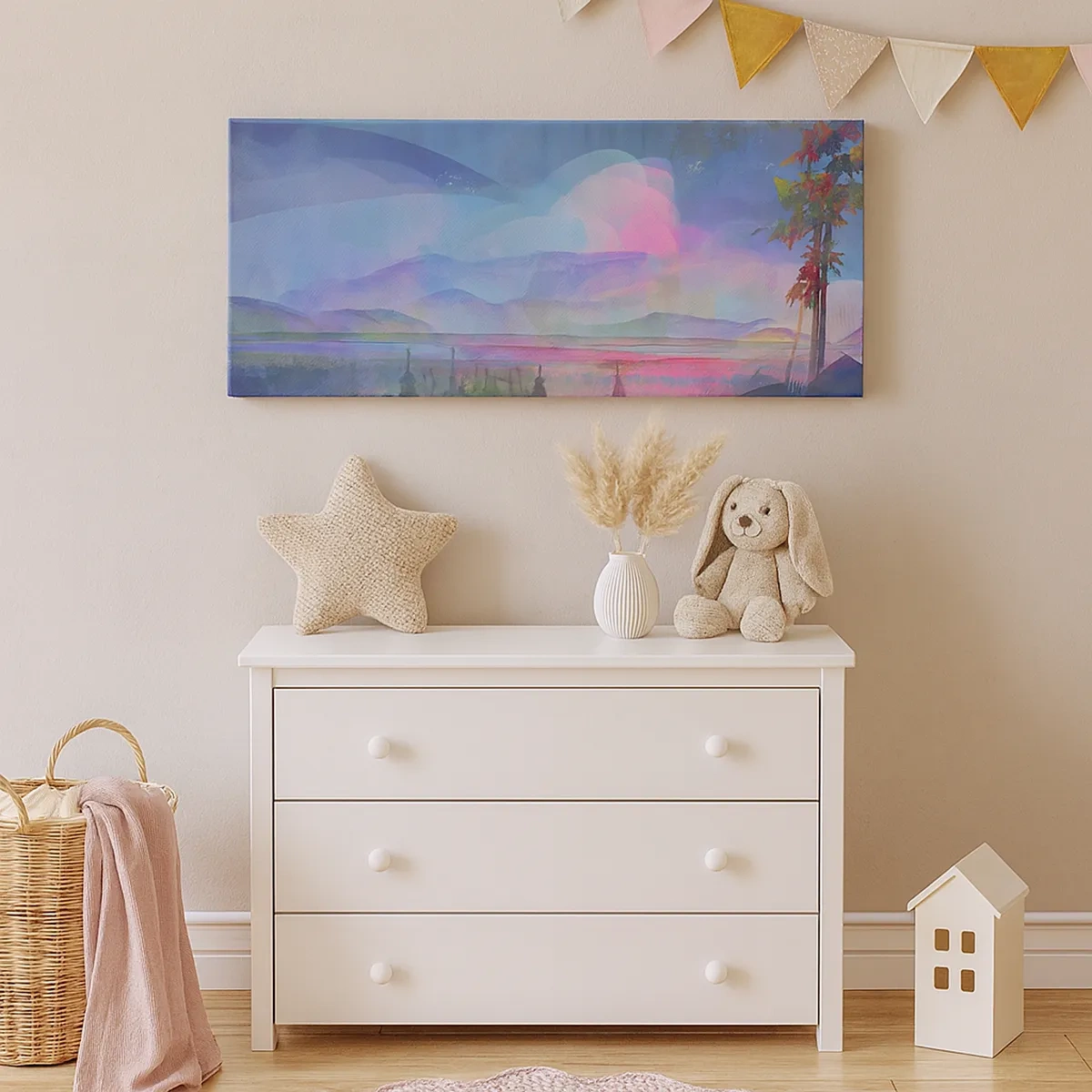 Schilderen op canvas - Concert voor piano en golven - 30x30 cm