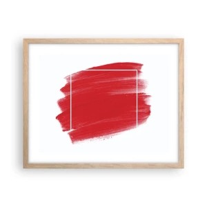 Een poster in een licht eiken lijst - Uit het frame - 50x40 cm