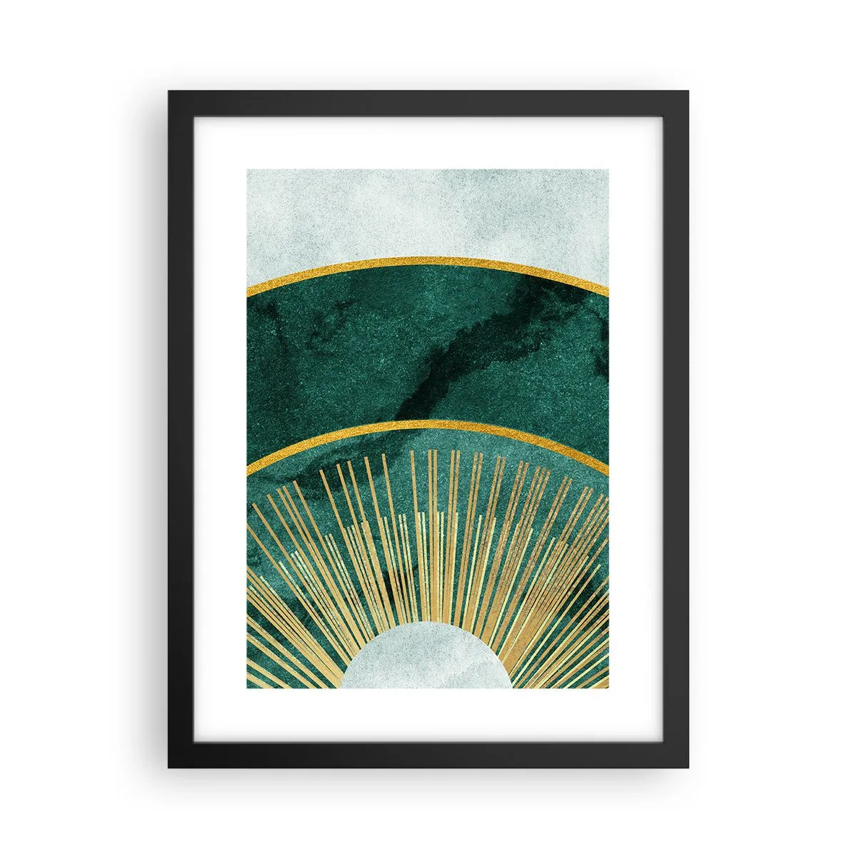 Poster in een zwarte lijst - Een ander zonnestelsel - 30x40 cm