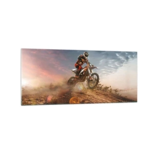 Schilderen op glas - Voor overwinning - 120x50 cm