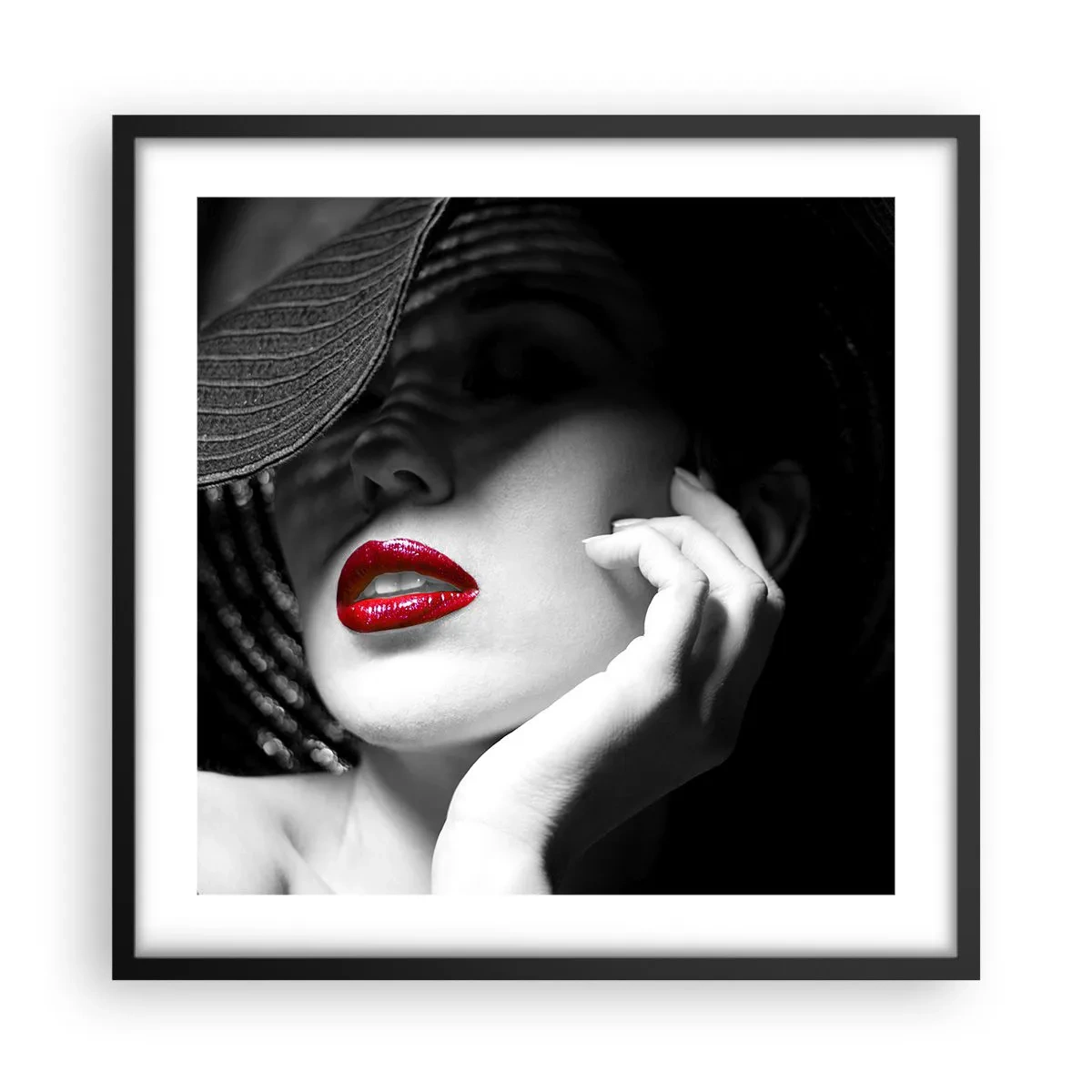 Poster in een zwarte lijst - Een studie in scharlaken - 50x50 cm